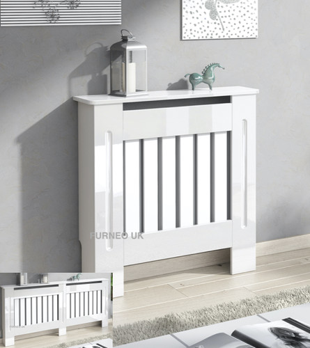 White gloss radiator - radiator, cover