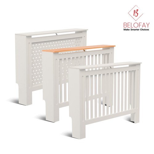 White radiator cover mdf - white,
