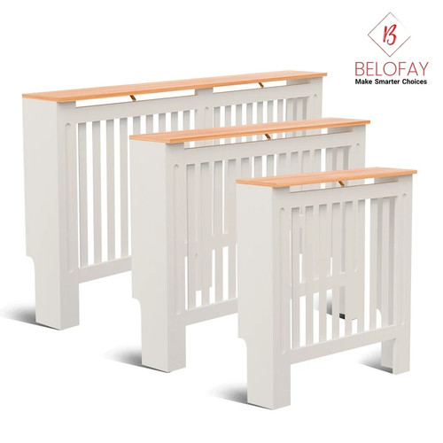White radiator cover - white, mdf