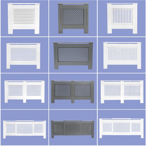 Radiator cover white - cover, grey